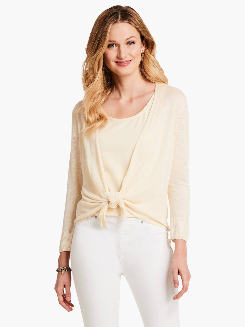 Linen-Blend Cardigan Z42354
