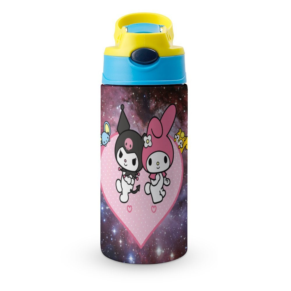 Stainless Steel Vacuum Insulated Water Bottle with Straw S4627