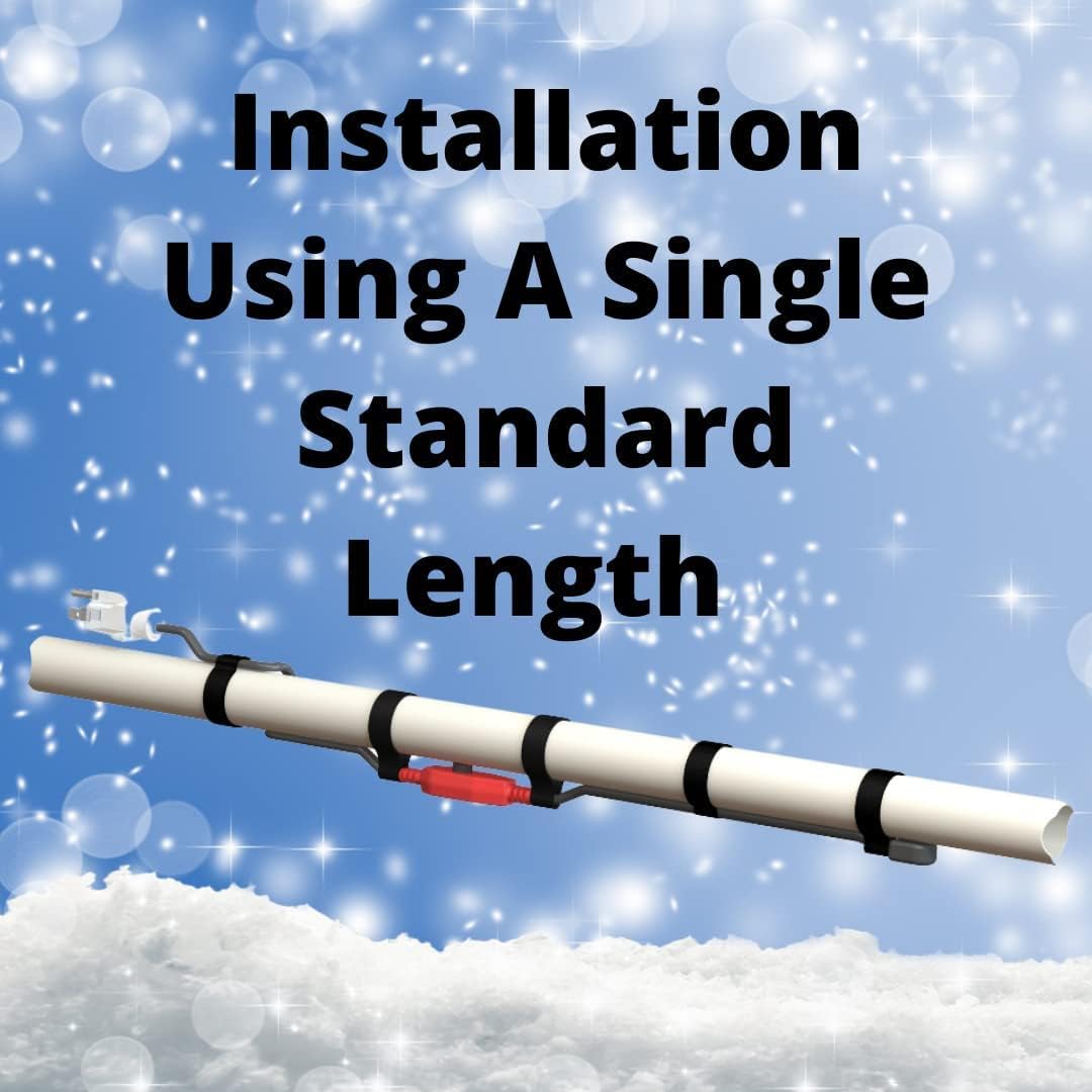 40 Ft Self-adhesive Pipe Freeze Protection Cable 120V Pack of 2 D3219