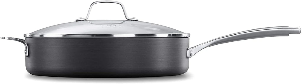 Hard-Anodized Nonstick Sauté Pan with Cover, 5-Quart P1866