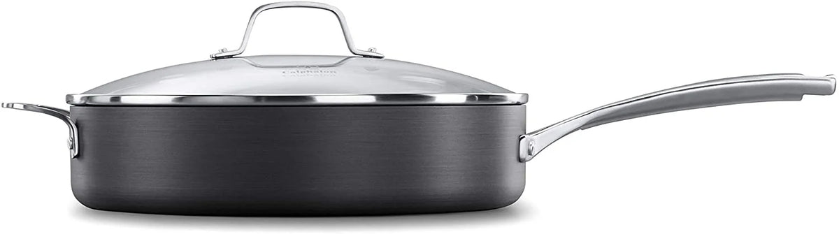 Hard-Anodized Nonstick Sauté Pan with Cover, 5-Quart P1866