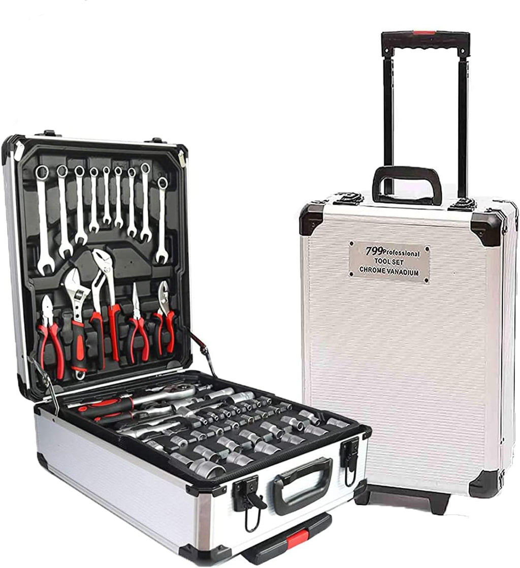 Black Portable Hand Tool Set with Toolbox K67104