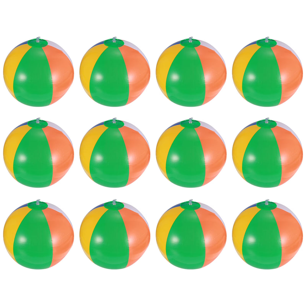 12 Pcs Inflatable Beach Balls Pool Toys O468