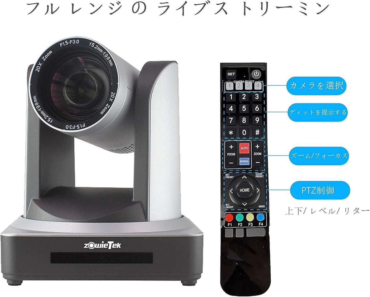 20X Live Streaming Camera with HDMI and 3G-SDI Outputs H91595