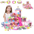 Dollhouse Playset with Toy Furniture and 3 Dolls U64399