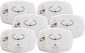 Carbon Monoxide Detector, Battery Operated, 6-Pack, White C524