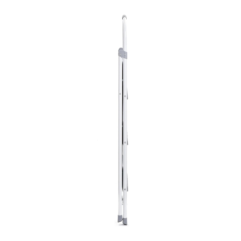 3 Step Folding Steel Step Stool, White F83174