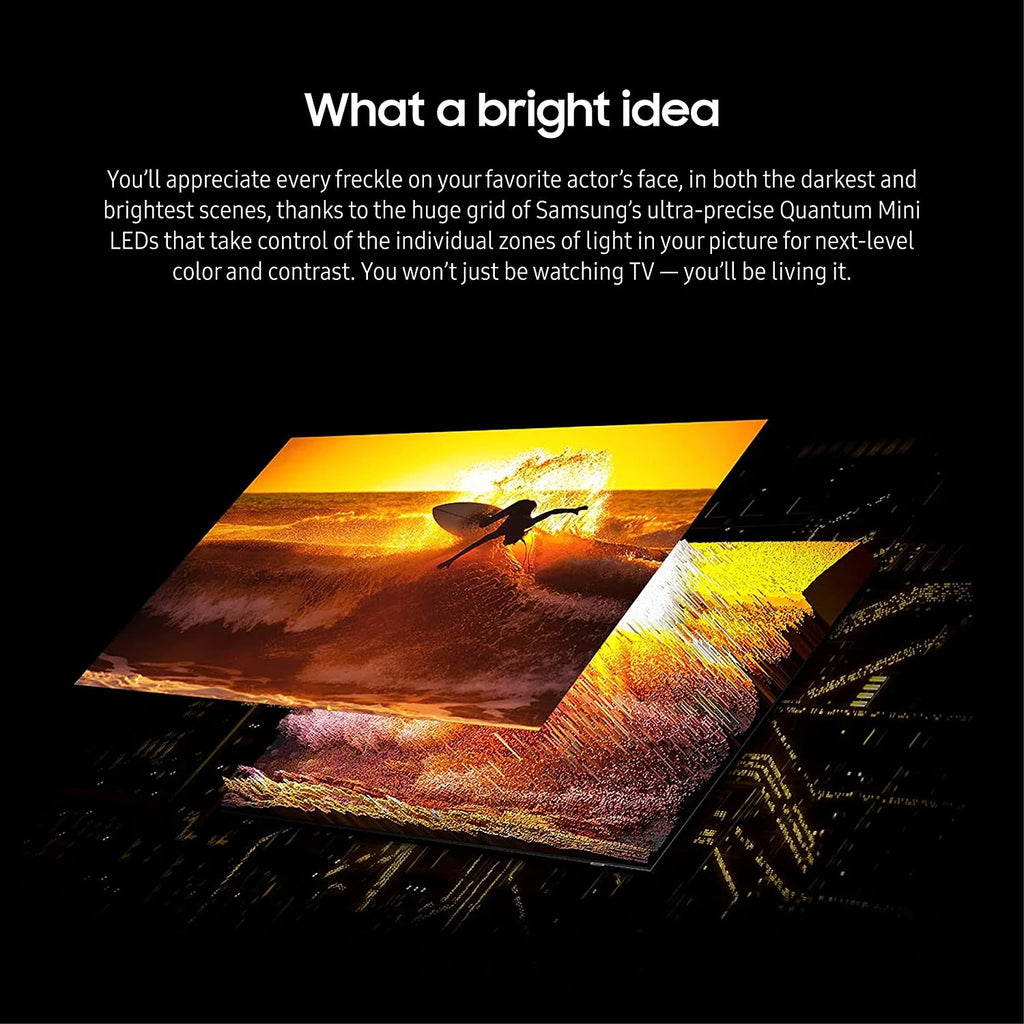 43 Inch Neo QLED Smart TV with 4K Upscaling and 3.1.2ch Soundbar with Subwoofer with Dolby Atmos I380