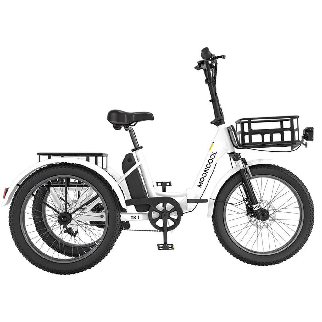 Electric Folding Tricycle with 500W Motor, 48v 14.5Ah Battery, 20*3in Fat Tires Y988