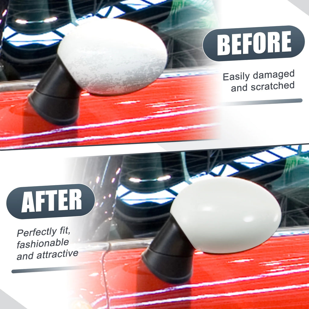 White Left Side Mirror Cover Cap for BMW Mini Clubman R55 Hatchback Cooper R56 S196531
