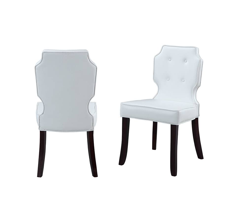 Tufted Dining Side Chair Set of 2 Black I913