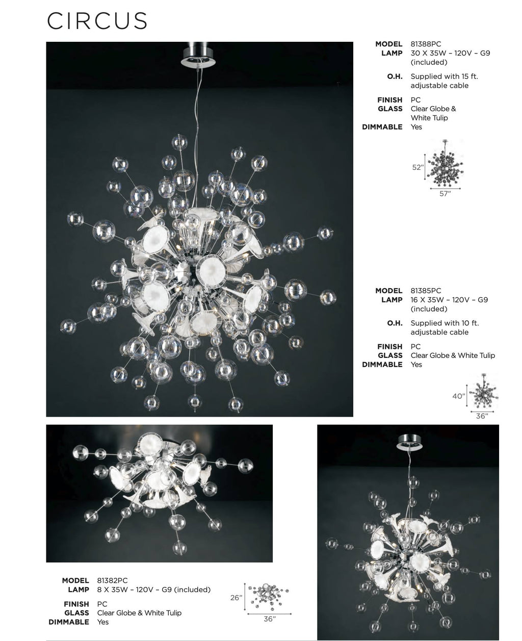 Circus Ceiling 8 Light K487