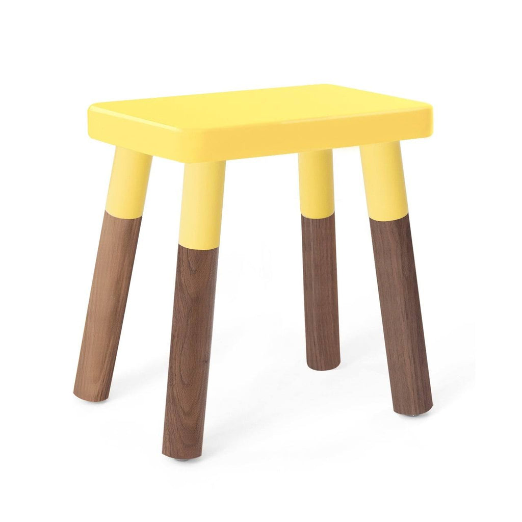 Set of 2 Wood Veneer Kids Chairs Walnut/Pink P6499