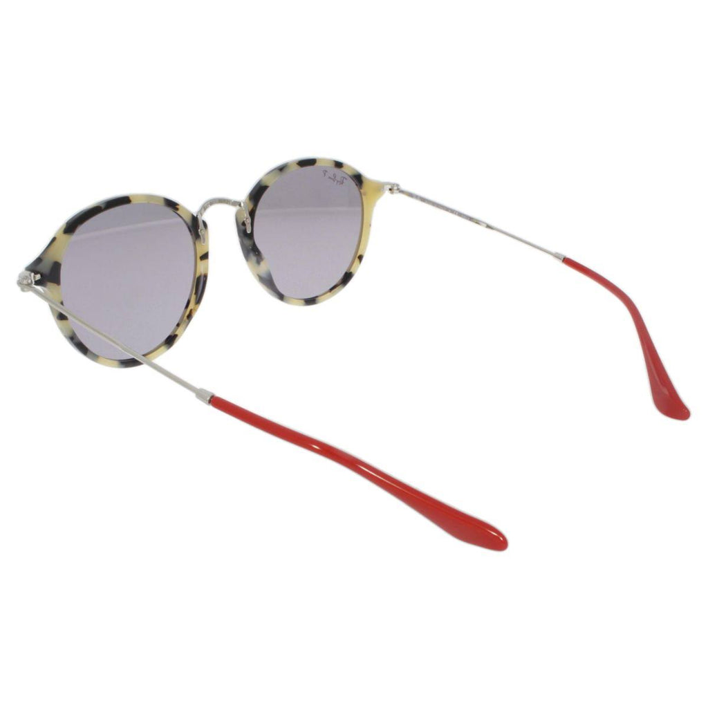 Beige Havana Grey Polar Round Sunglasses 52 mm O635