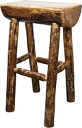 Half Log Barstool C6564