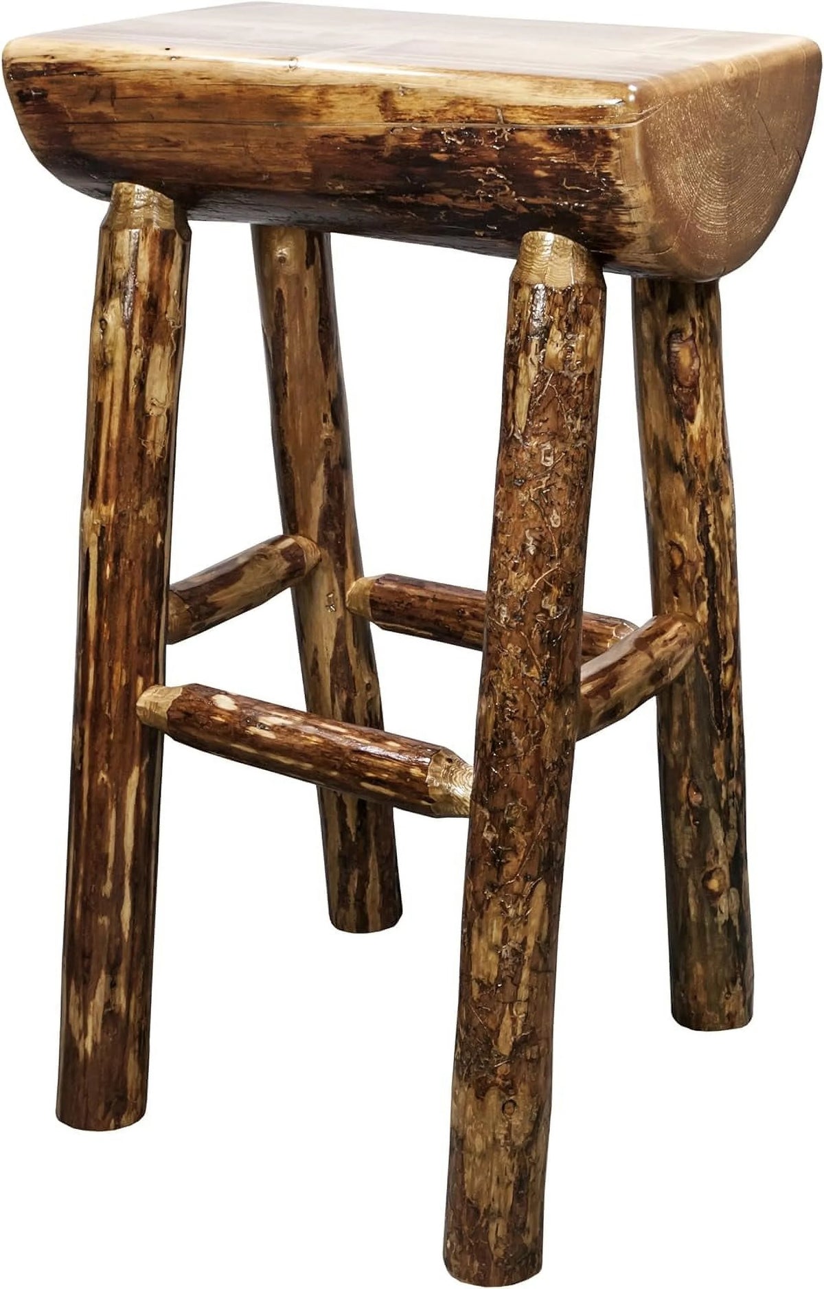 Half Log Barstool C6564