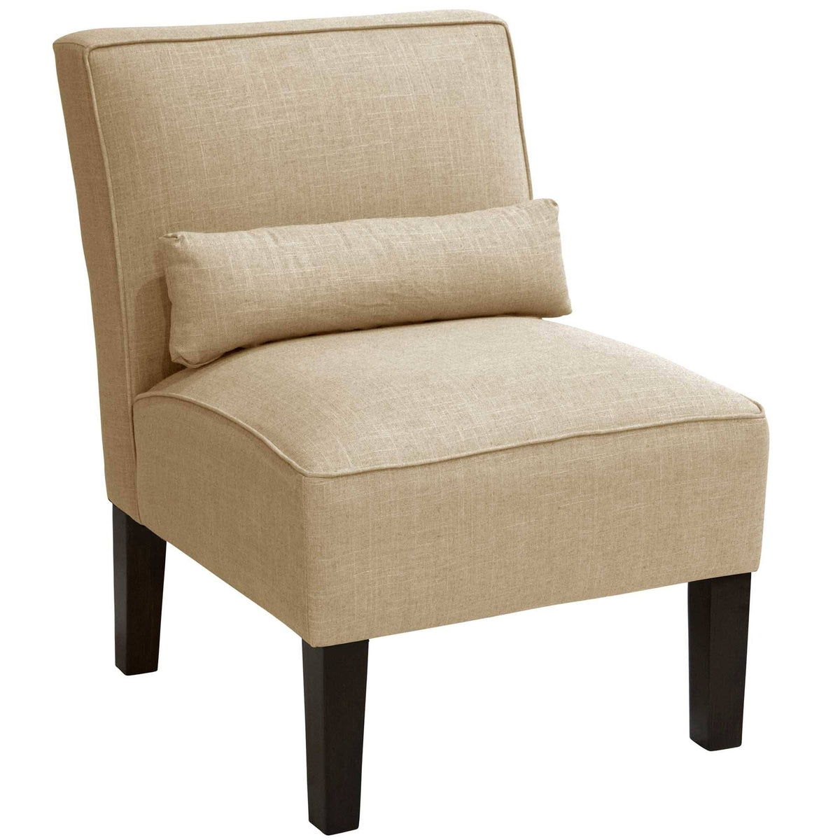 Navy Linen Armless Chair C109602