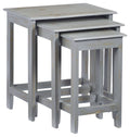 Rustic Gray Nesting Tables (3 Pieces) K583
