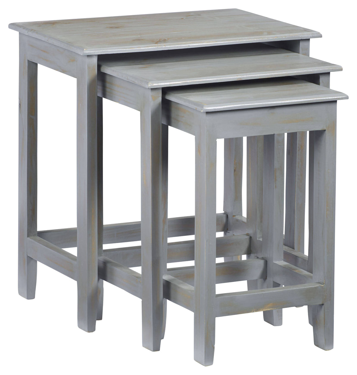 Rustic Gray Nesting Tables (3 Pieces) K583