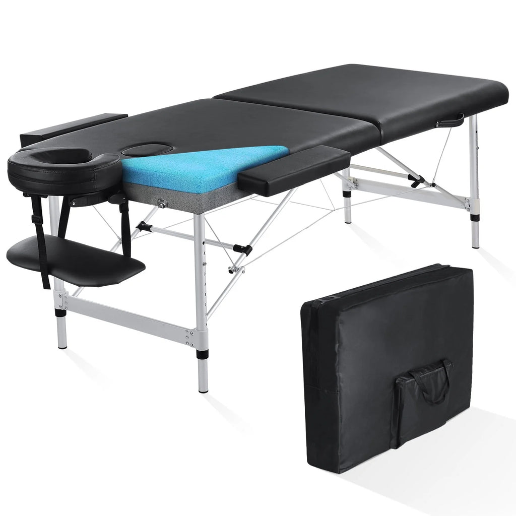 Portable 84 Inch Adjustable Folding Massage Table Black U1250