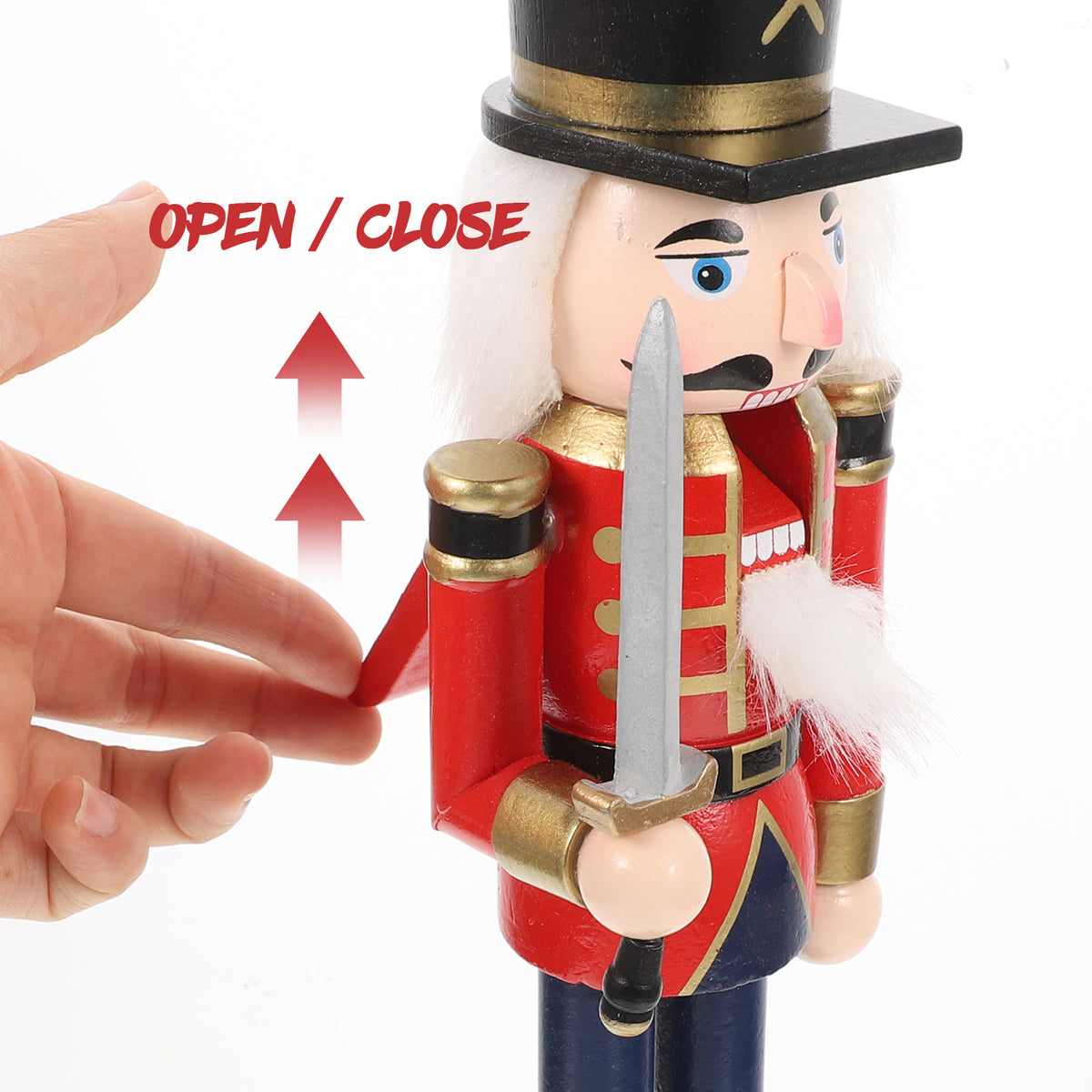 Wooden Christmas Nutcracker Doll Ornament P811528