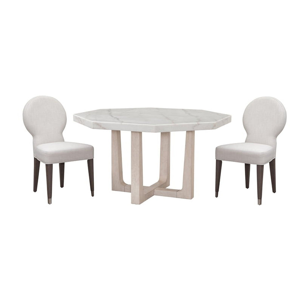 White Marble Top Wood Dining Table B704