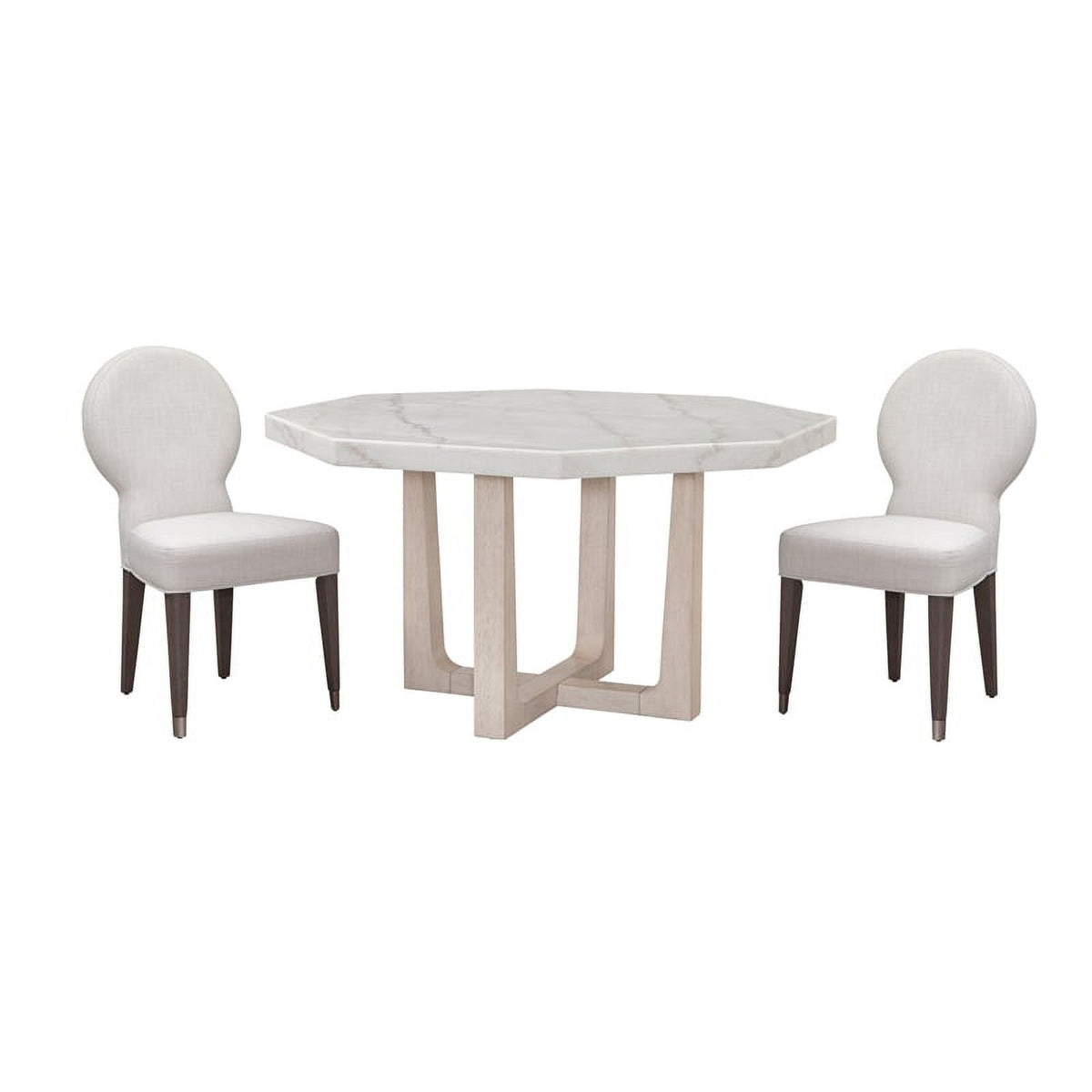 White Marble Top Wood Dining Table B704