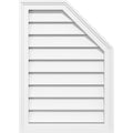 Half Octagon Top Right Surface Mount PVC Gable Vent U991737