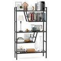 Black Steel Standard Bookcase T20659