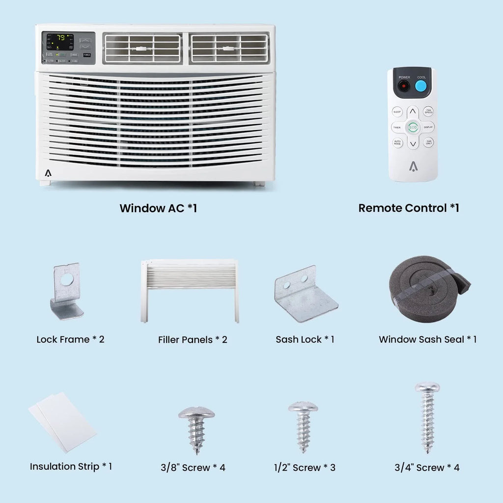 White 6,000 BTU Window-Mounted Air Conditioner P980