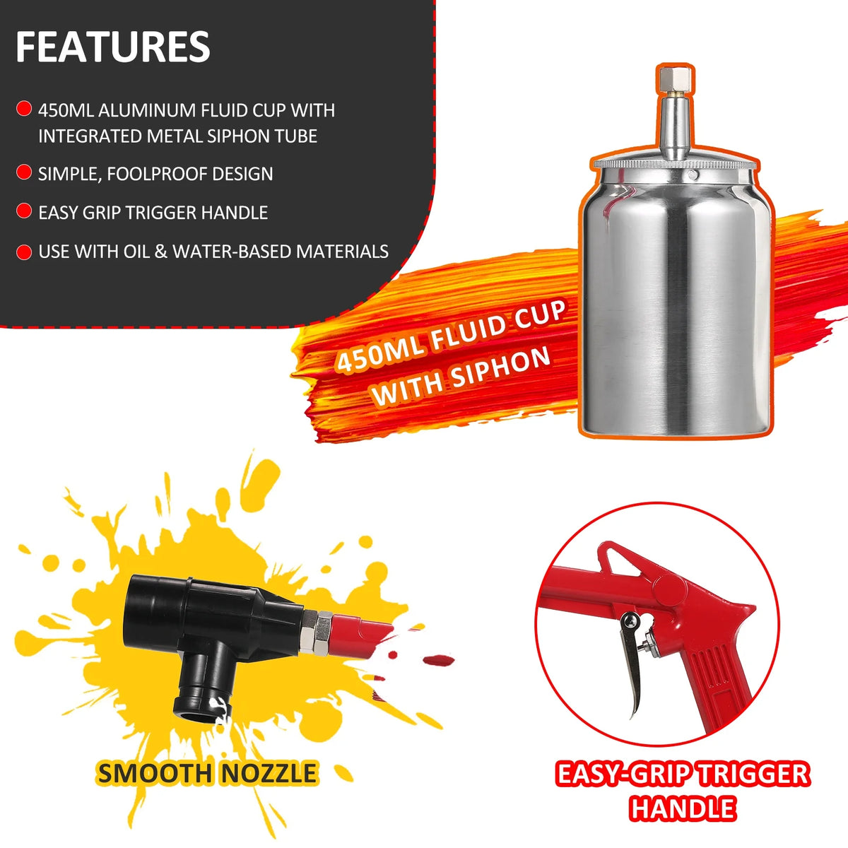 Sand Blaster Sandblaster Nozzle Abrasive Kit I40969