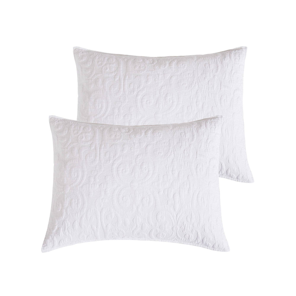 White Reversible King Quilt L477