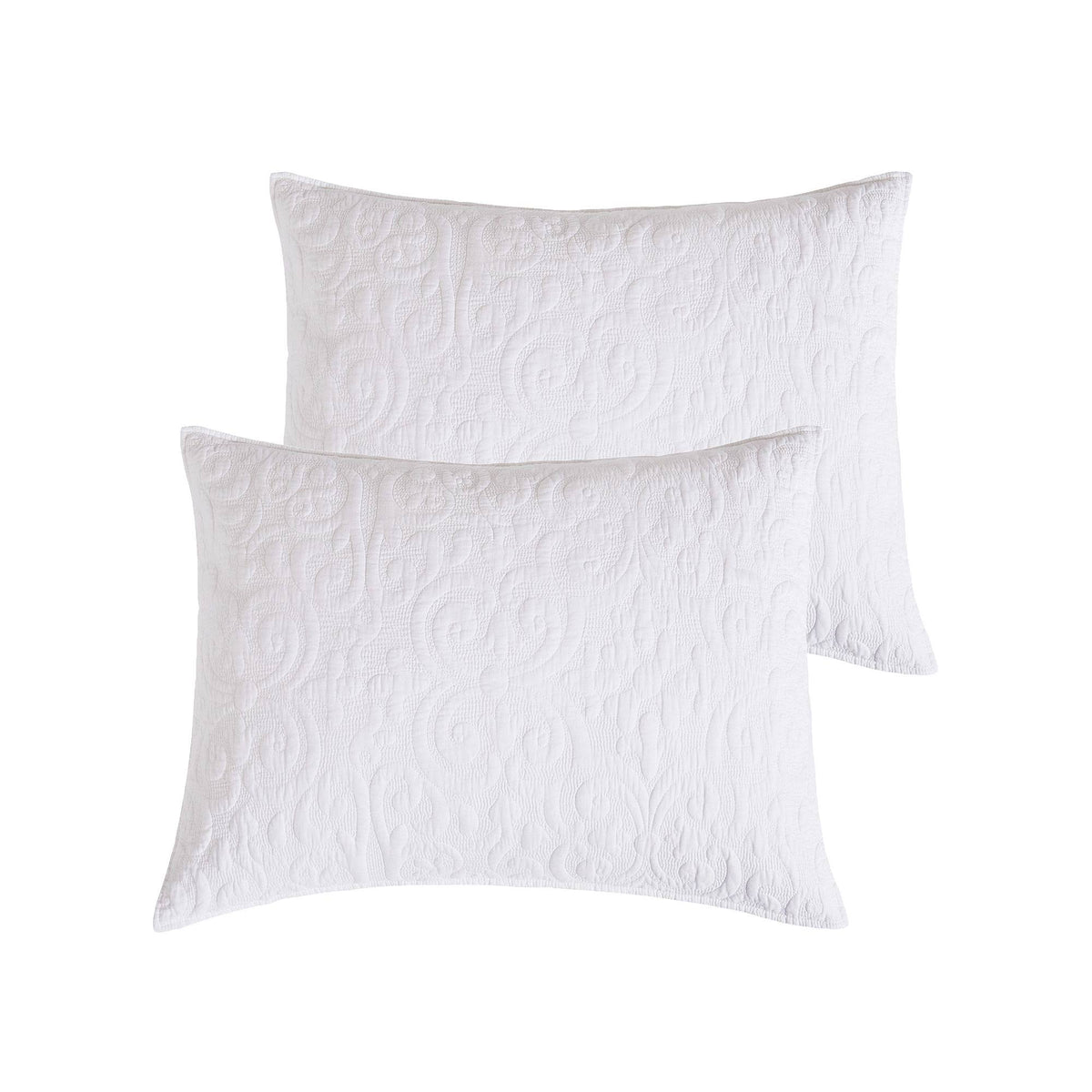 White Reversible King Quilt L477