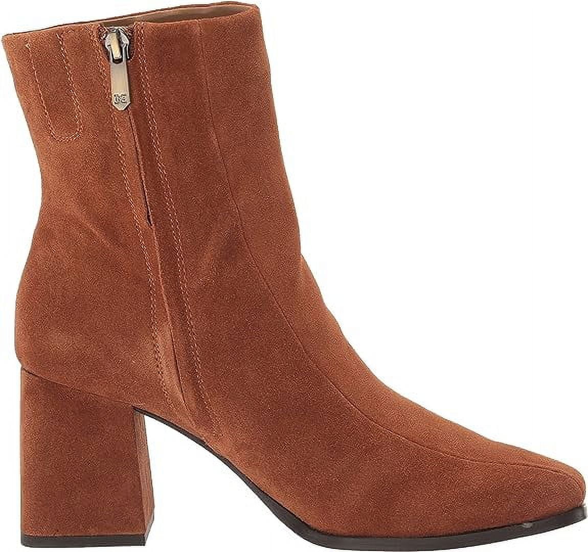 Frontier Brown Leather Block Heel Boots W566443