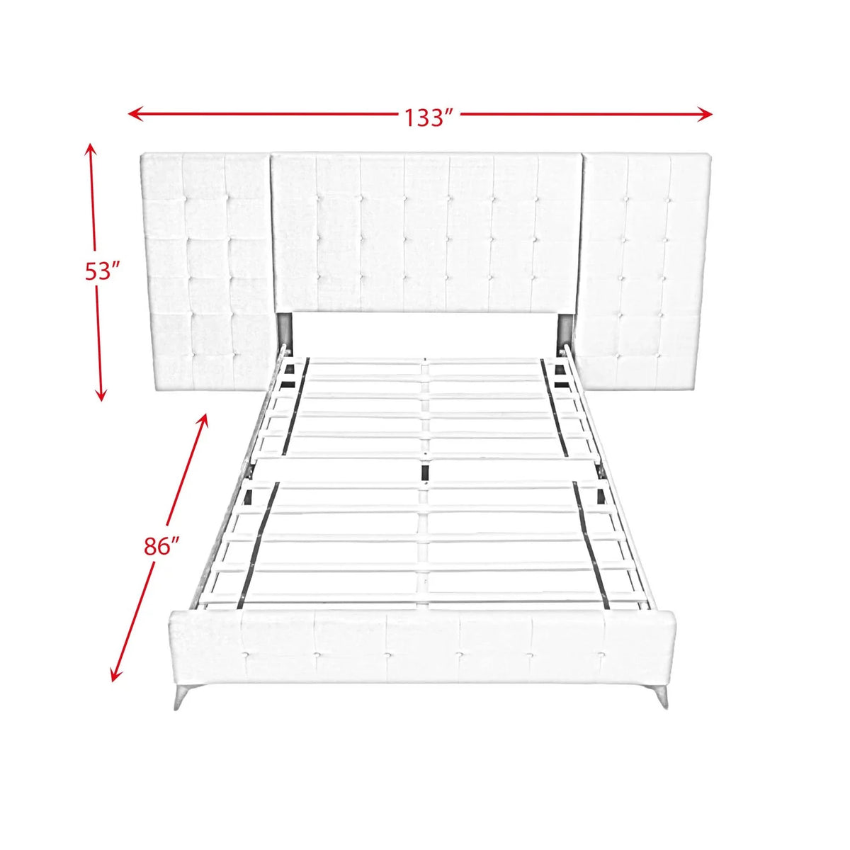 King Bed with 2 Nightstands Q749952