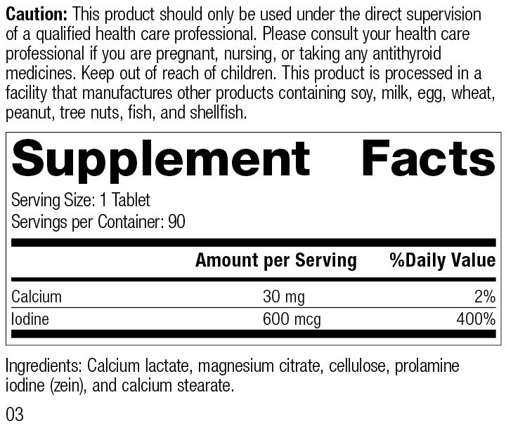 Iodine 90 Tablets P321