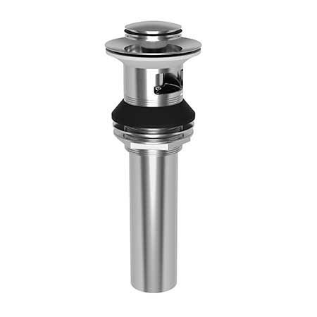 Lavatory Push Pop-Up Drain Assembly with Overflow Weathered Brass H19700