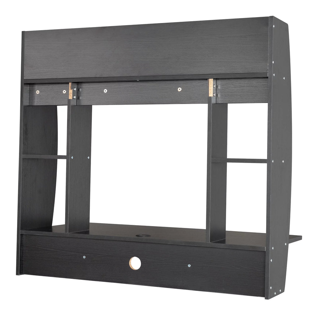 Floating Wall Mounted Computer Desk with Storage I8951