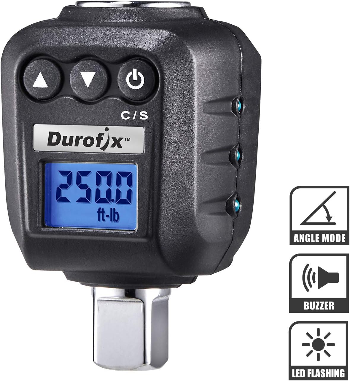 1/2" Heavy Duty Digital Torque Adapter with Buzzer and LED Flash Notification V141