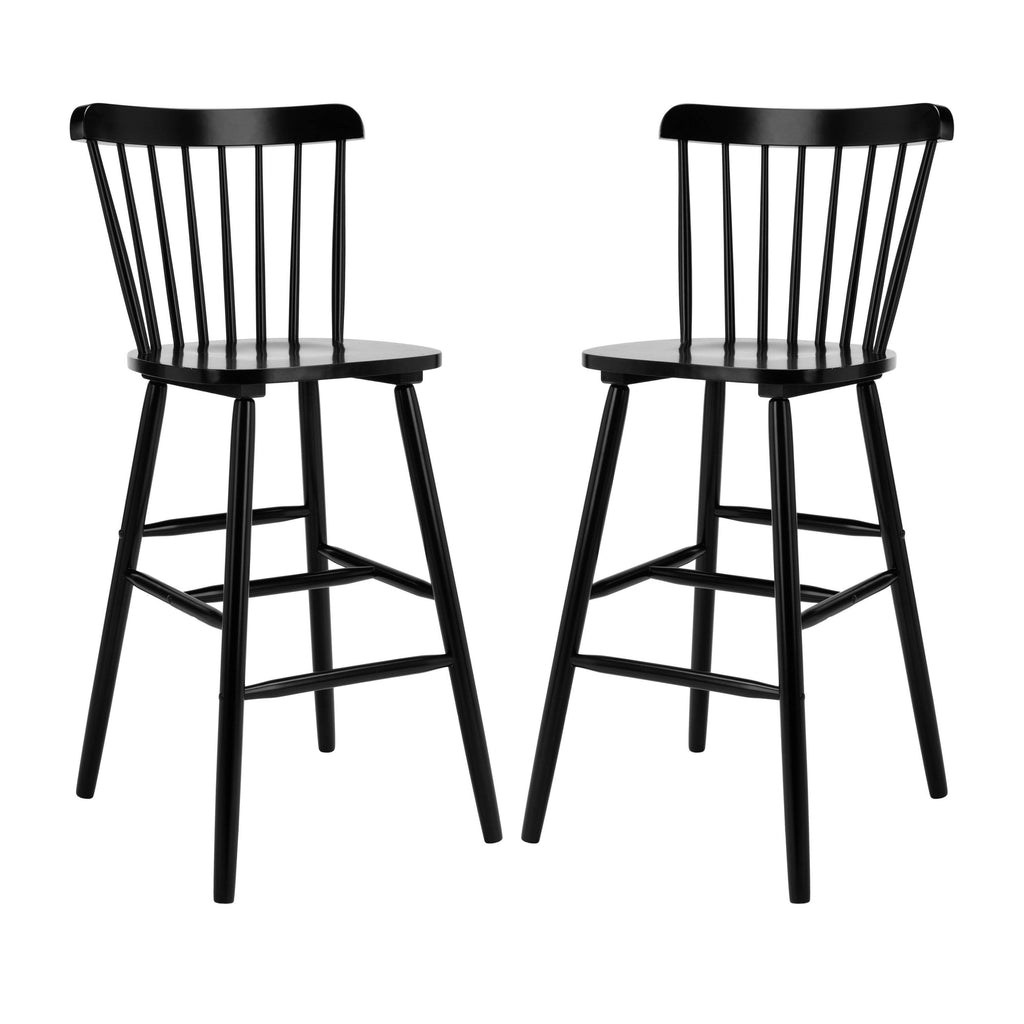 Black Bar Stool Set of 2 B90329