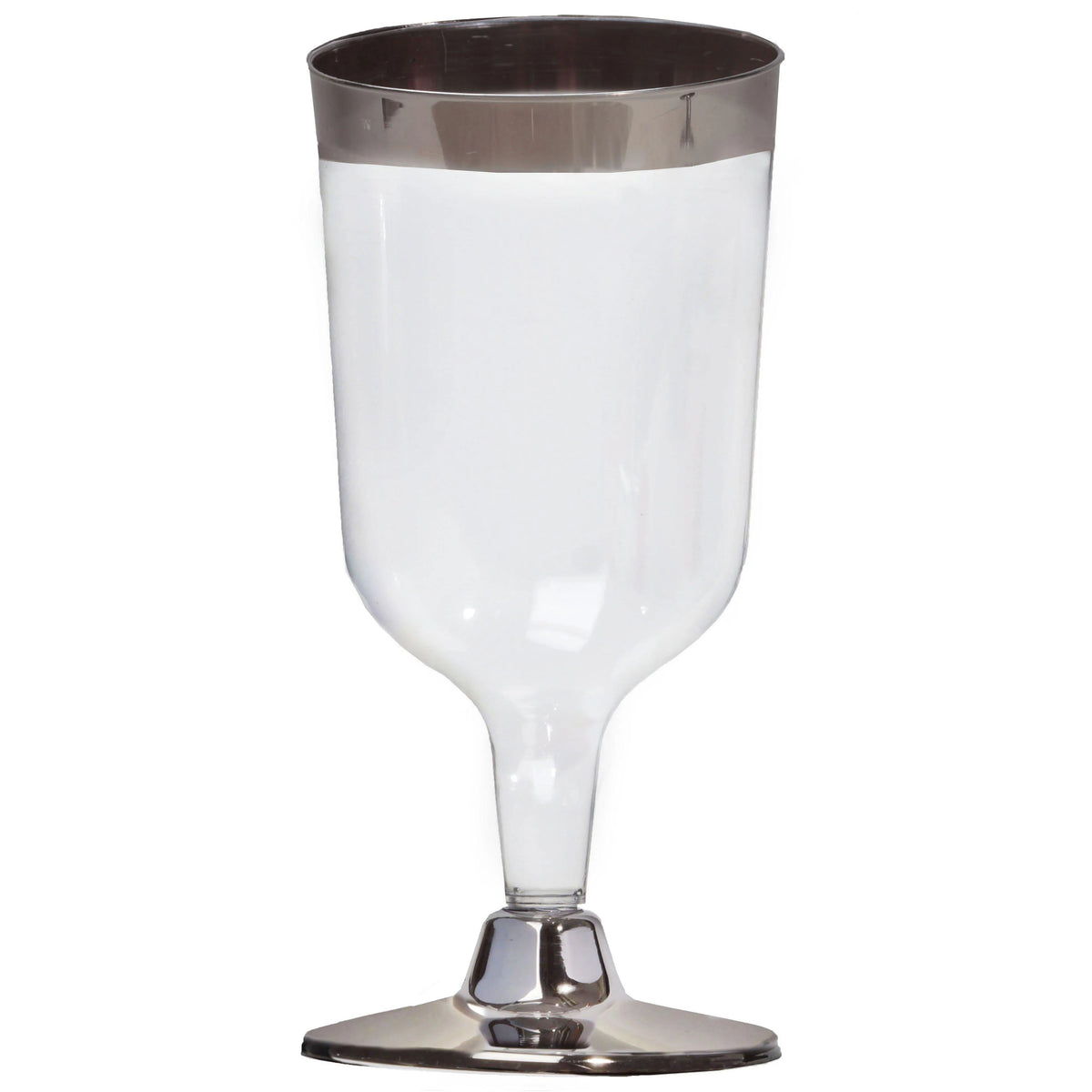 55 Pcs 6oz Disposable Plastic Wine Glass Y772