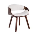 White PU Leather Bentwood Dining Chairs N349627