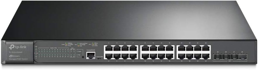 24 Port Gigabit Smart Managed PoE Switch with 4 SFP Slots M89427