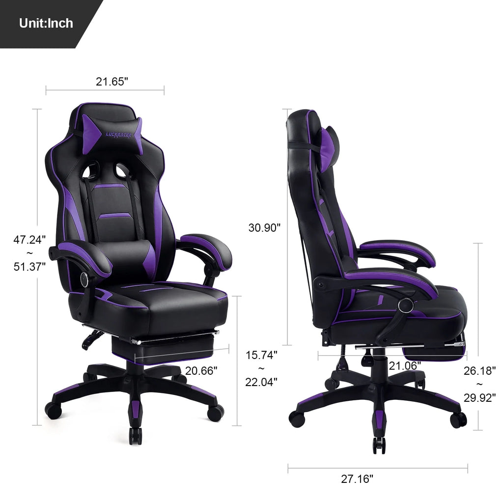 Purple Ergonomic Swivel Gaming Chair B86060