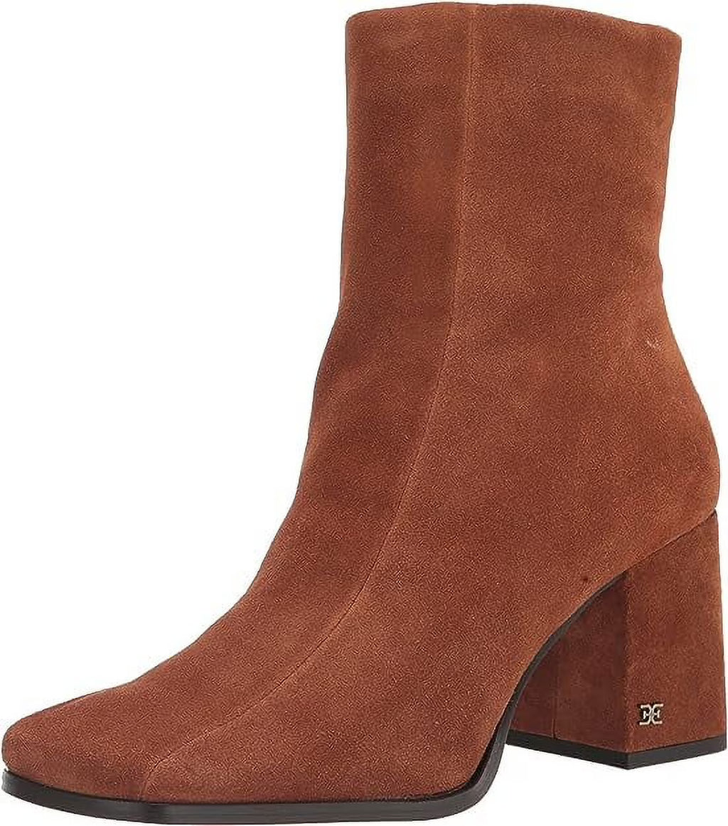 Frontier Brown Leather Block Heel Boots W566443