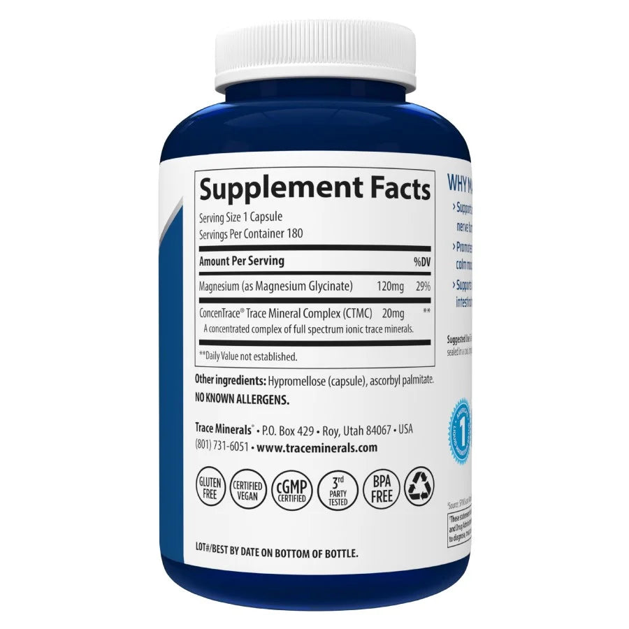 Magnesium Glycinate Supplement 120 mg Q378