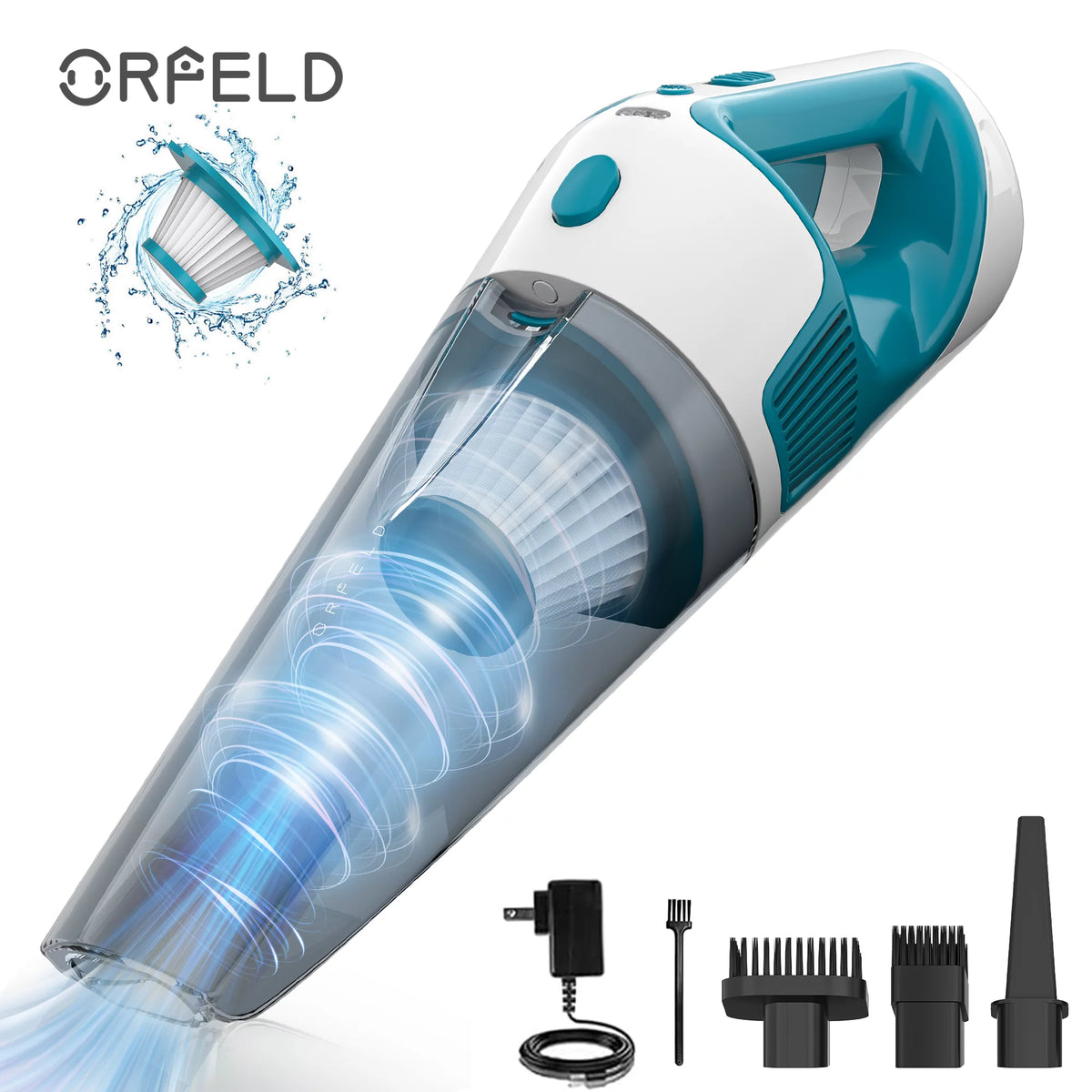 Handheld Cordless Vacuum with 8.5Kpa Cyclonic Suction Y542
