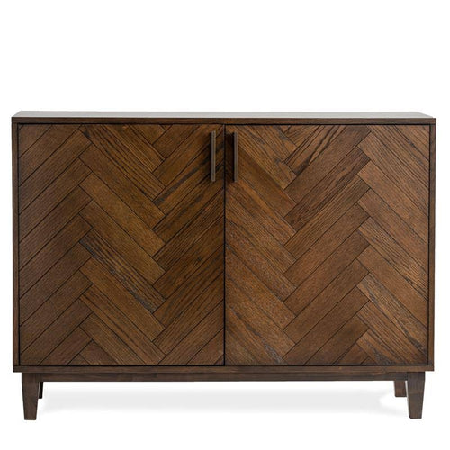 2 Door Oak Chevron Cabinet F20494
