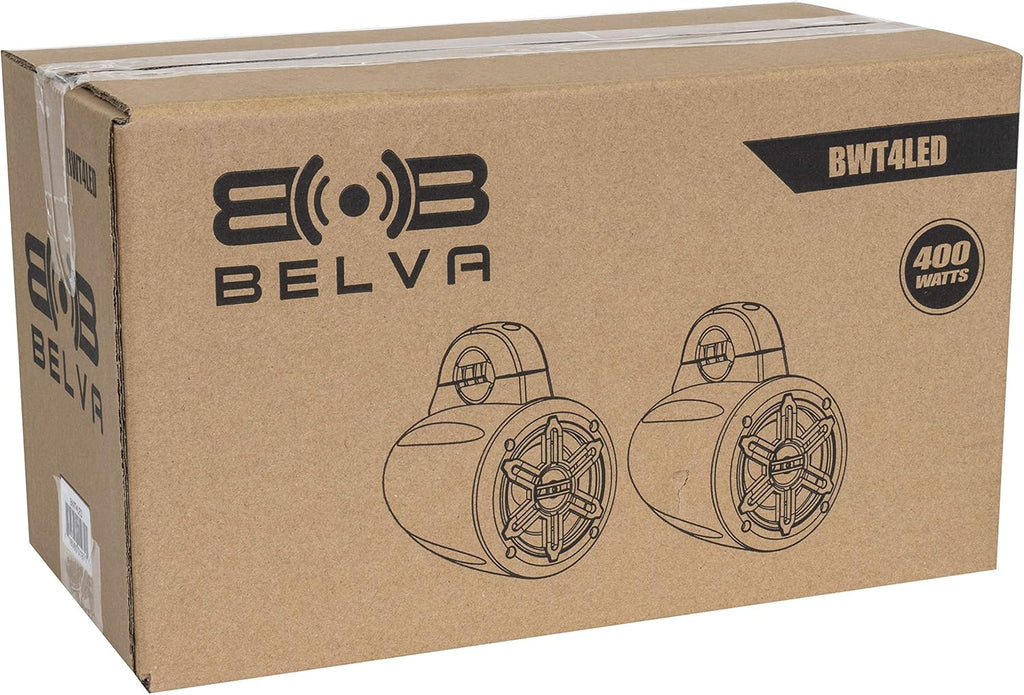 Pair of 400W 4-inch Speaker Pods with Blue LED Lighting Y573288