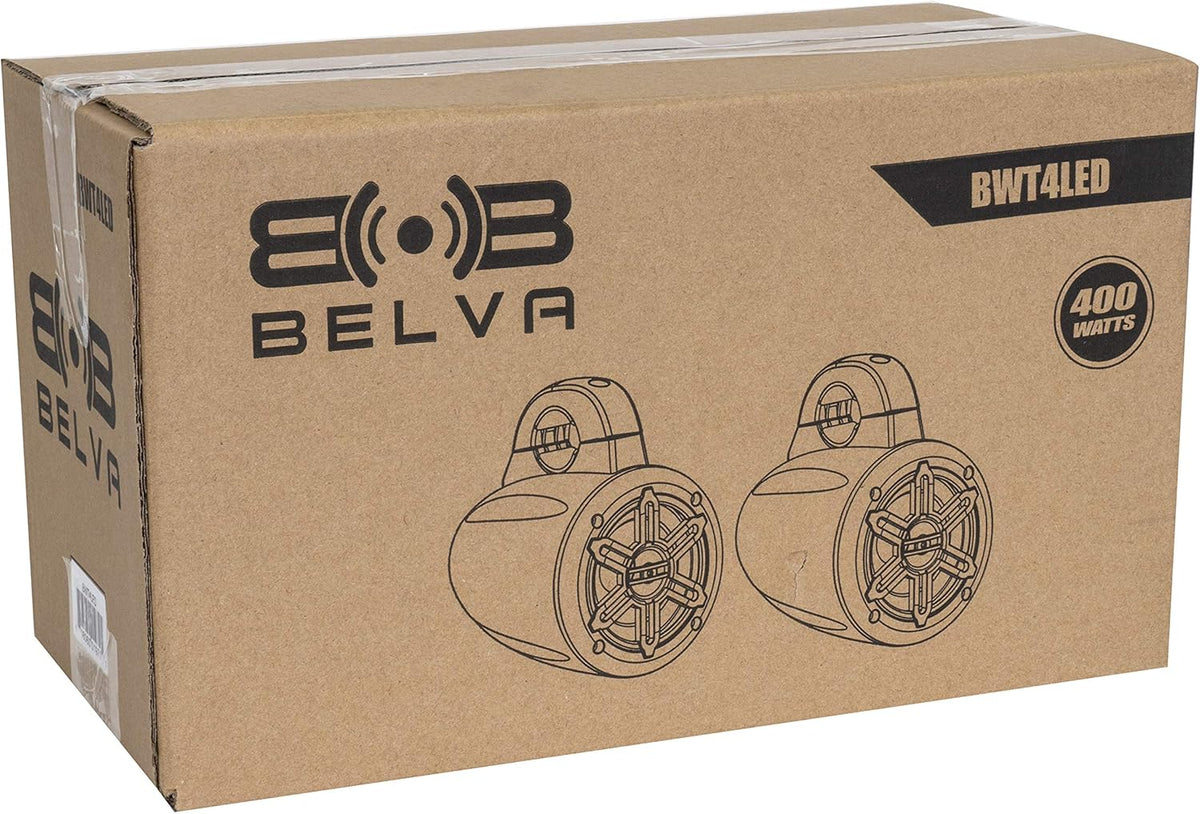 Pair of 400W 4-inch Speaker Pods with Blue LED Lighting Y573288
